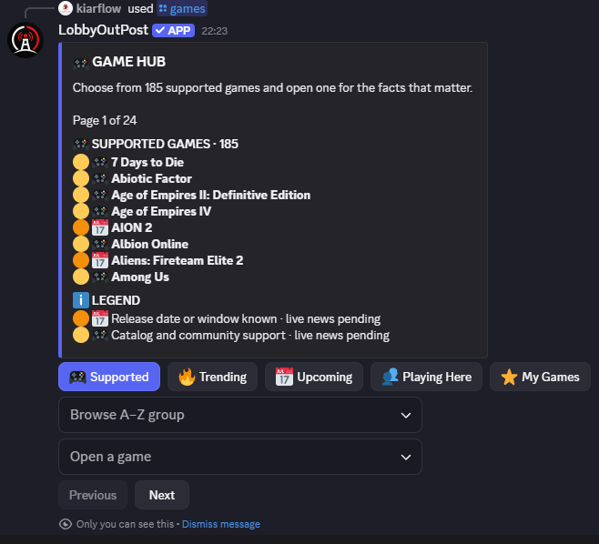 Game Hub Supported